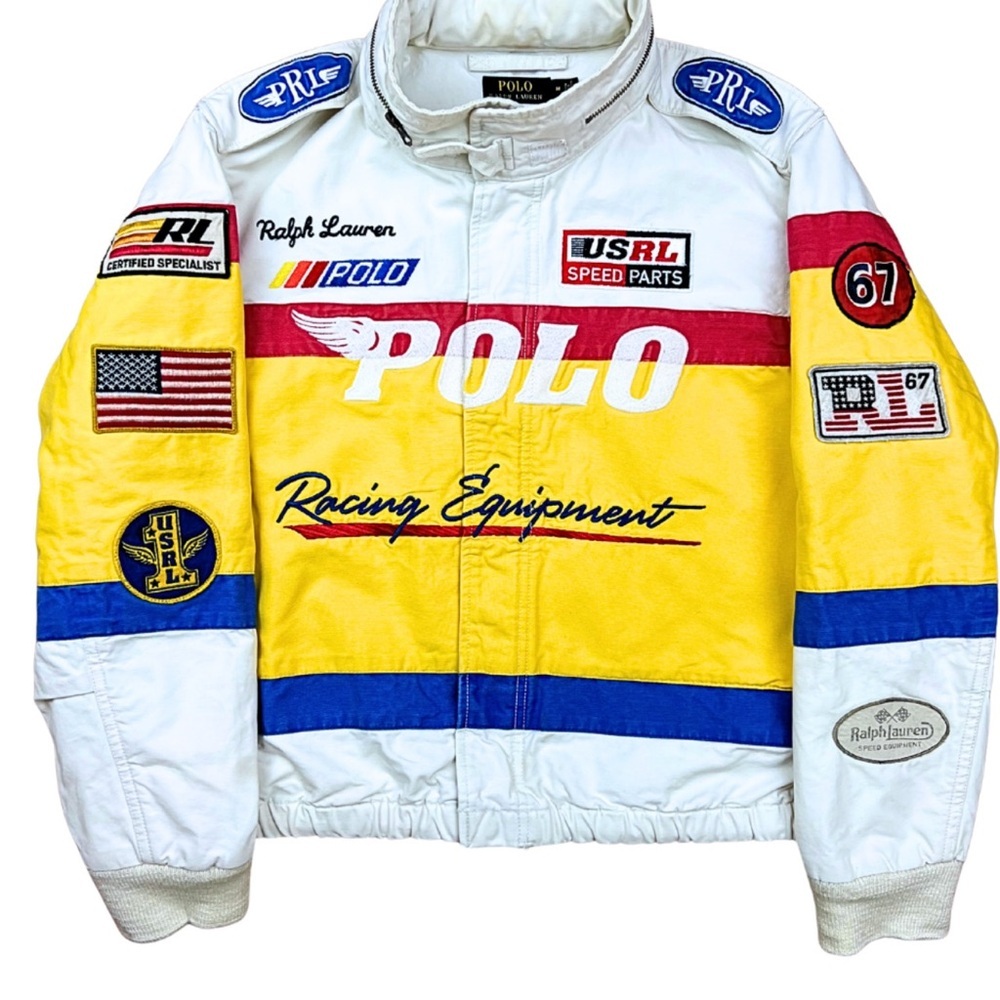 Ralph Lauren Racing Bomber Utility Moto Jacket 2018 Mens Size M